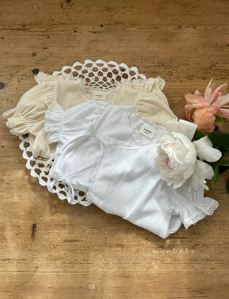 Monbebe - Korean Baby Fashion - #babygirlfashion - Eyelet Gloary Bodysuit - 10