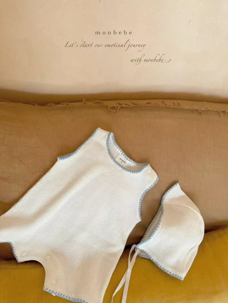 Monbebe - Korean Baby Fashion - #babyoninstagram - Summer Boy Waffle Bodysuit - 7