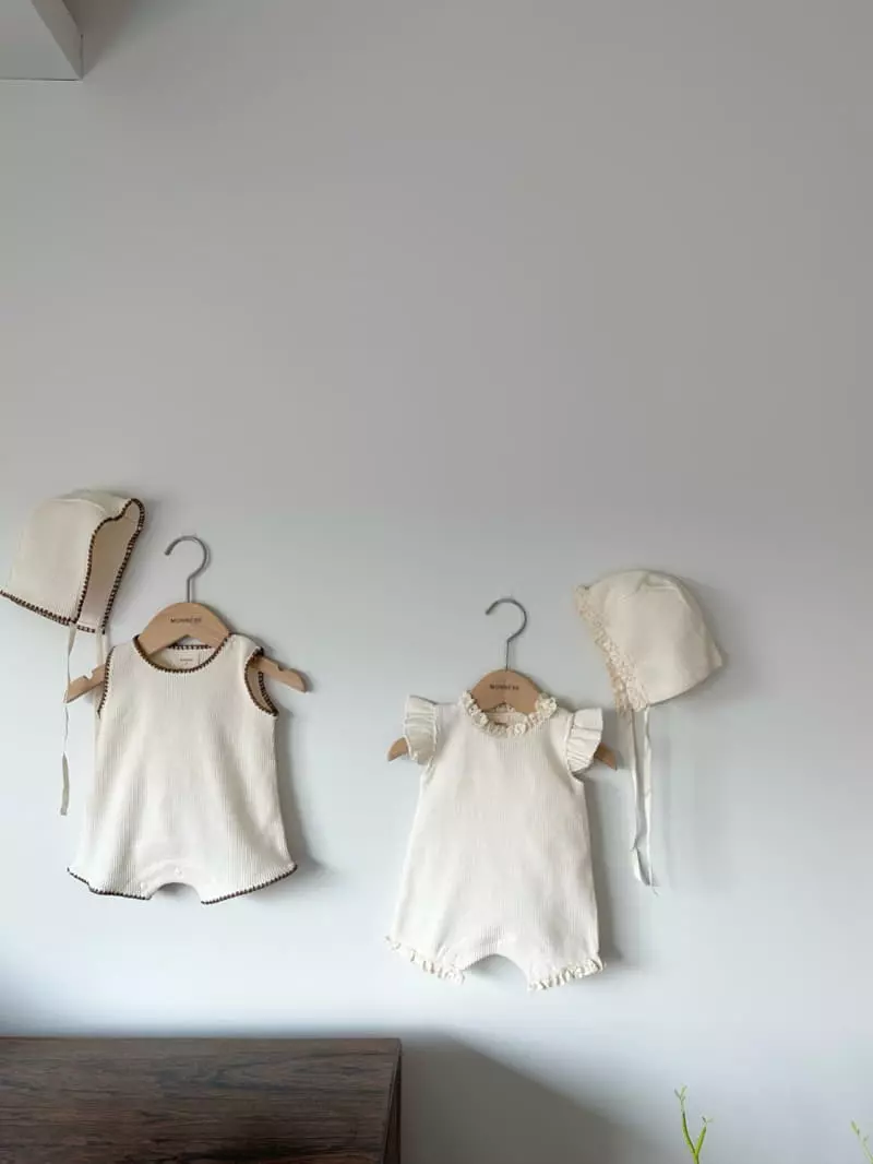 Monbebe - Korean Baby Fashion - #babyoutfit - Summer Boy Waffle Bodysuit - 10