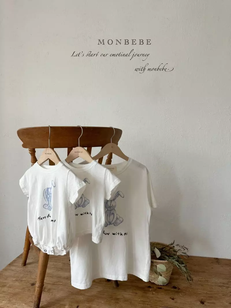 Monbebe - Korean Baby Fashion - #babyoutfit - With Me Bodysuit - 6