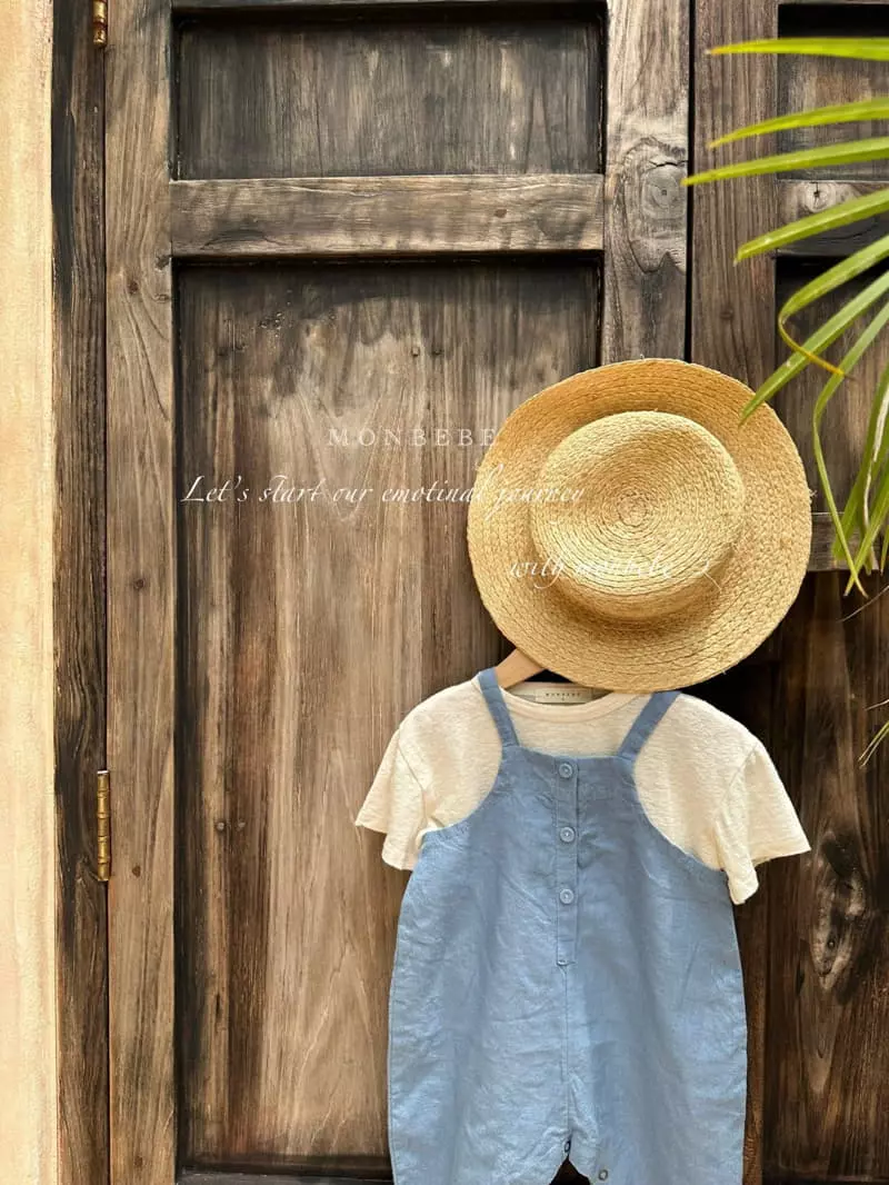 Monbebe - Korean Baby Fashion - #babywear - Petter Linen Dungarees Pants - 8