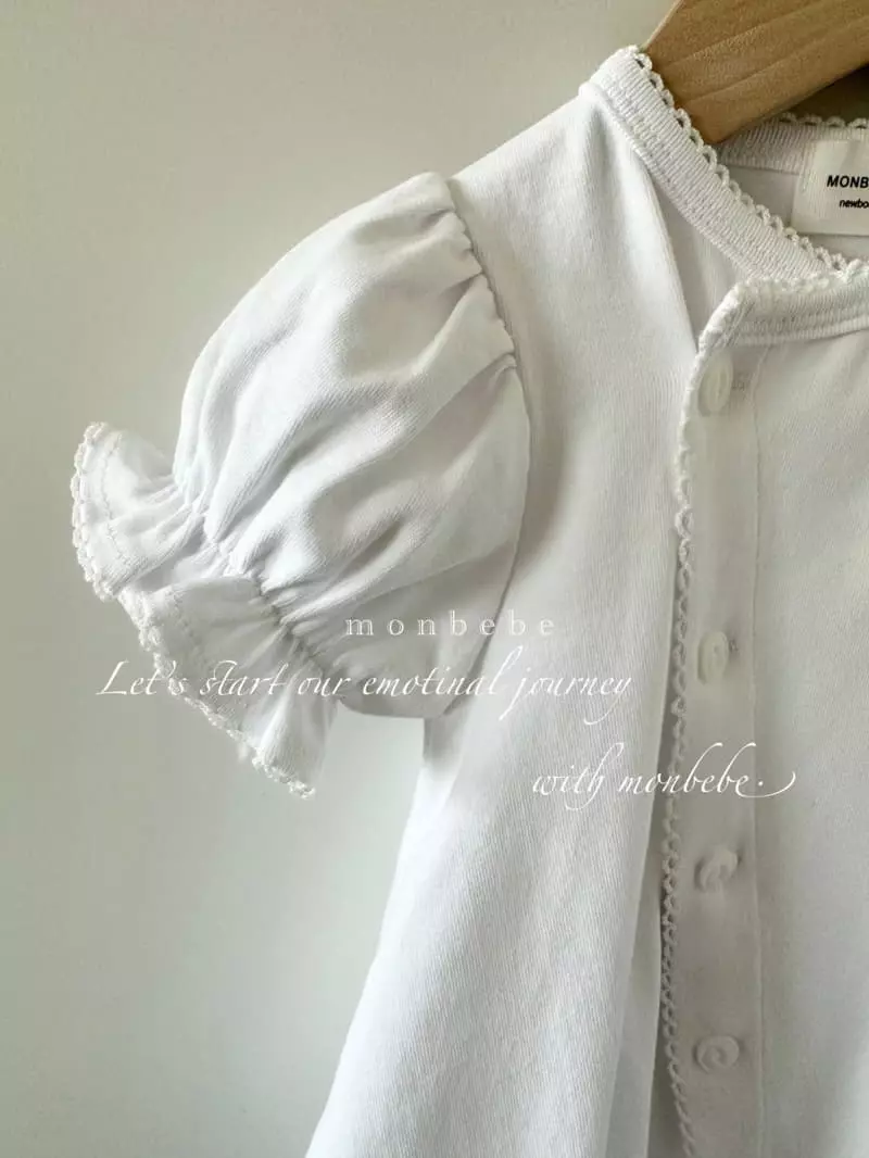 Monbebe - Korean Baby Fashion - #onlinebabyshop - Snow White Bodysuit