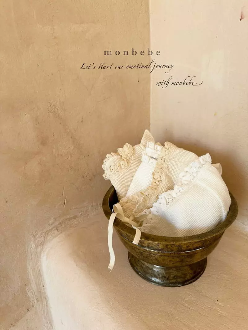 Monbebe - Korean Baby Fashion - #onlinebabyshop - Summer Frill Waffle Bodysuit - 12