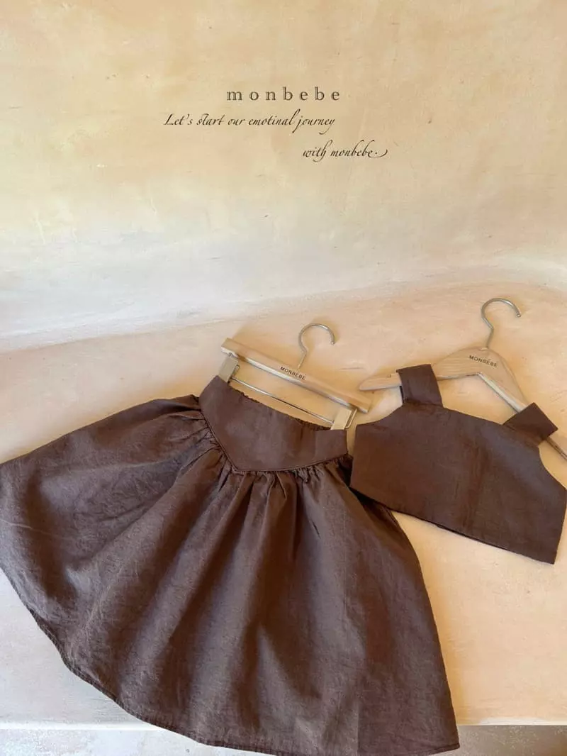 Monbebe - Korean Children Fashion - #Kfashion4kids - Summer Linen Top Bottom Set - 2