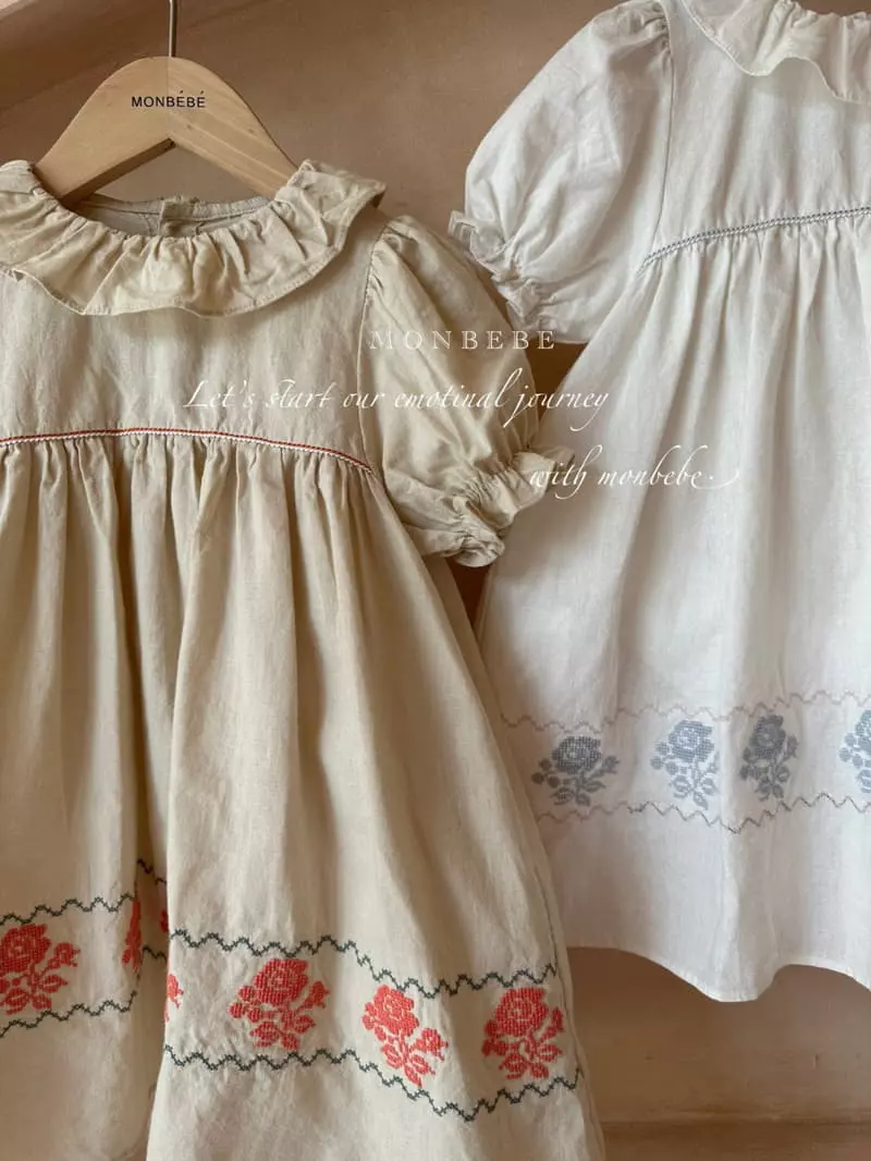 Monbebe - Korean Children Fashion - #designkidswear - Floral One-piece - 3