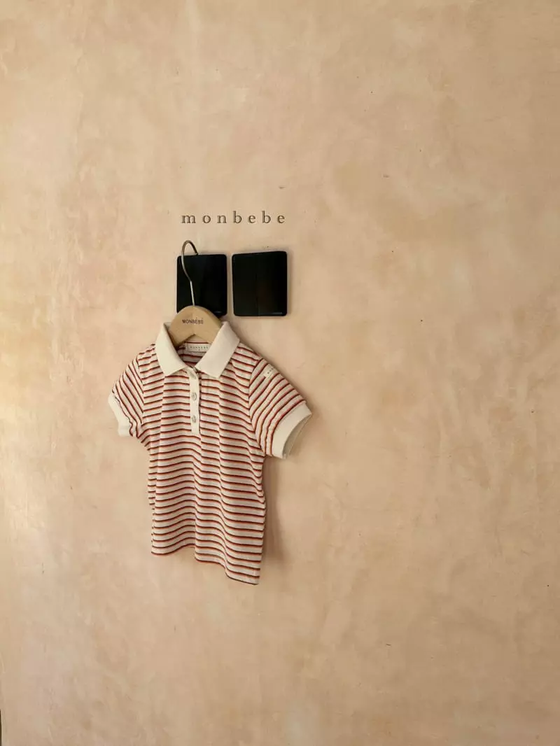 Monbebe - Korean Children Fashion - #discoveringself - Caramel Collar Tee - 4