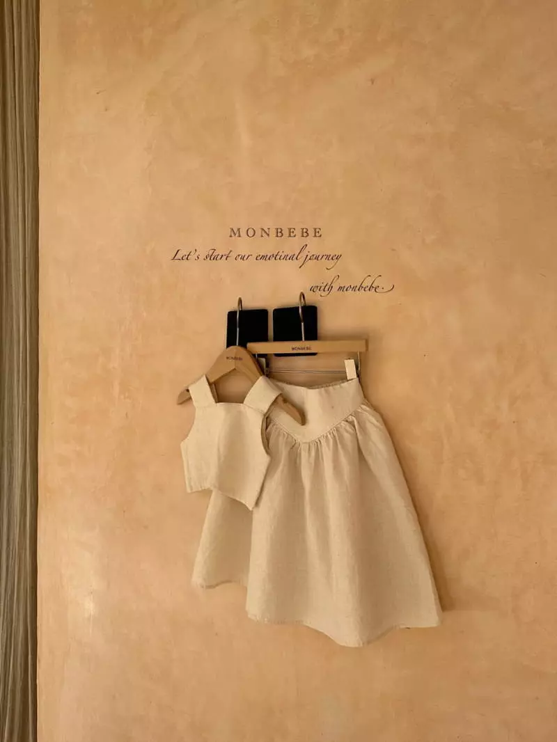 Monbebe - Korean Children Fashion - #todddlerfashion - Summer Linen Top Bottom Set - 7