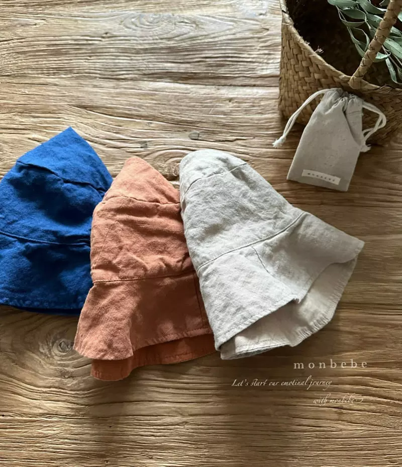 Monbebe - Korean Children Fashion - #toddlerclothing - Linen Bucket Hat - 12