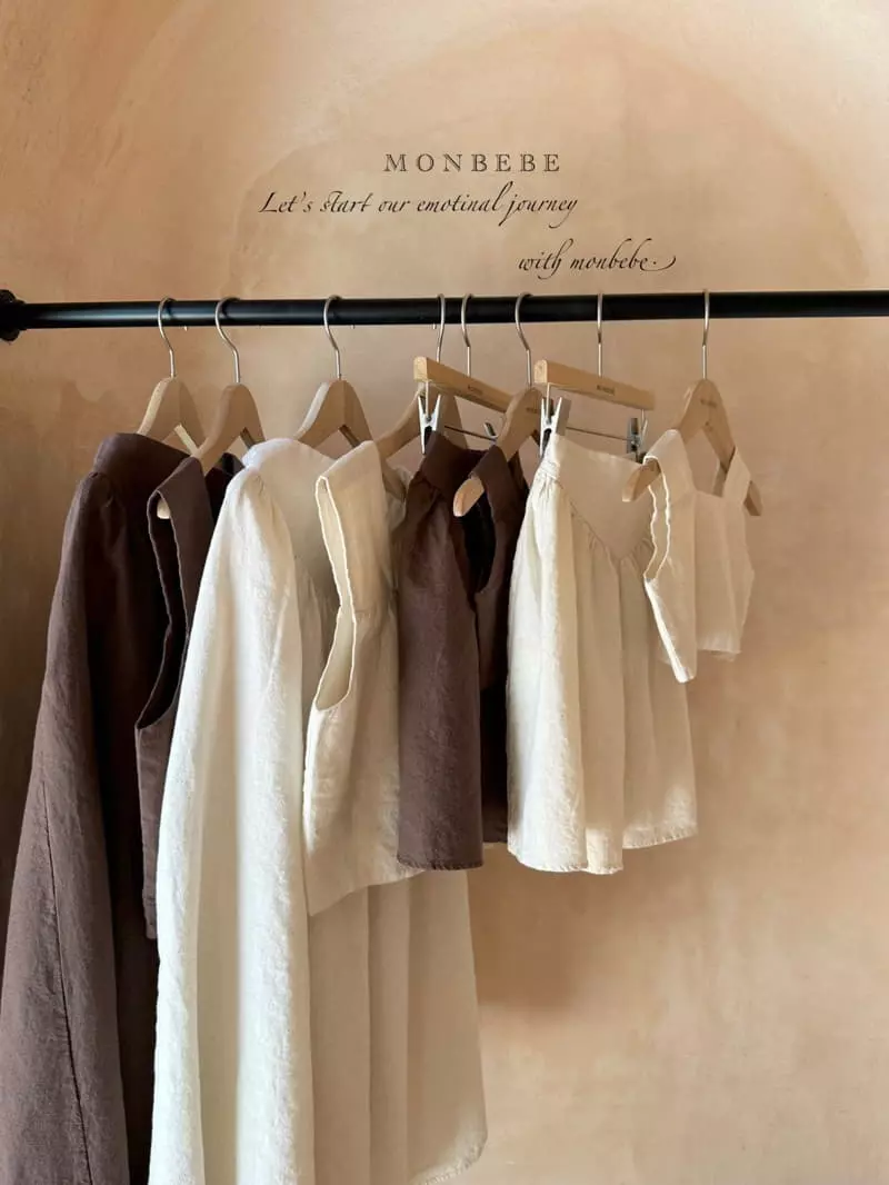 Monbebe - Korean Women Fashion - #shopsmall - Summer Linen Top Bottom Set Mom - 2
