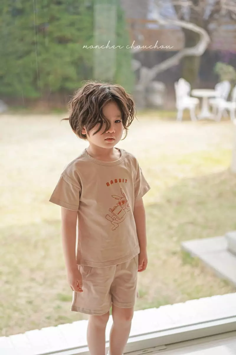 Moncher Chouchou - Korean Children Fashion - #magicofchildhood - Rabbit Top Bottom Set - 3