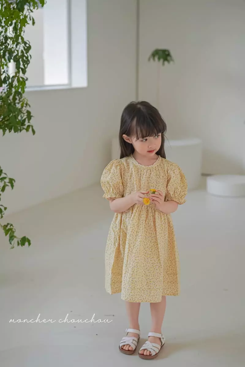 Moncher Chouchou - Korean Children Fashion - #prettylittlegirls - Balloon Lace One-piece - 2