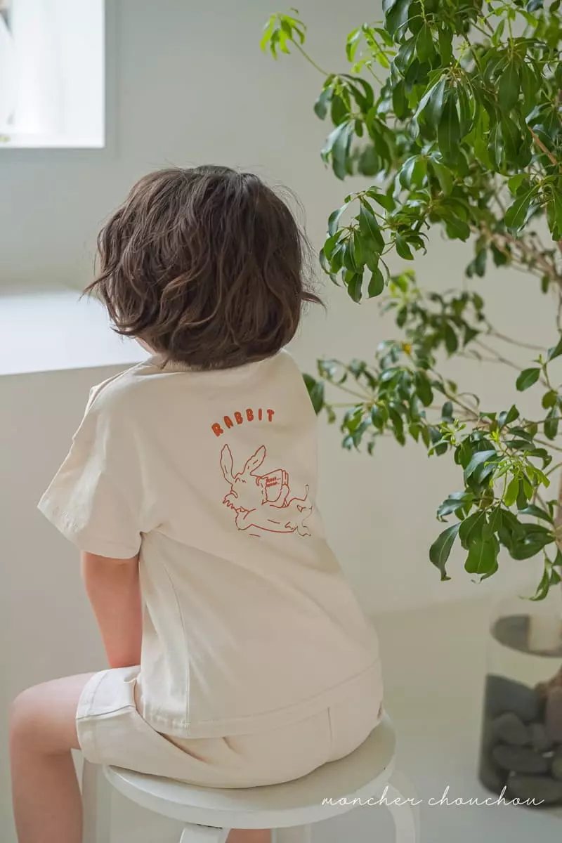 Moncher Chouchou - Korean Children Fashion - #stylishchildhood - Rabbit Top Bottom Set - 8
