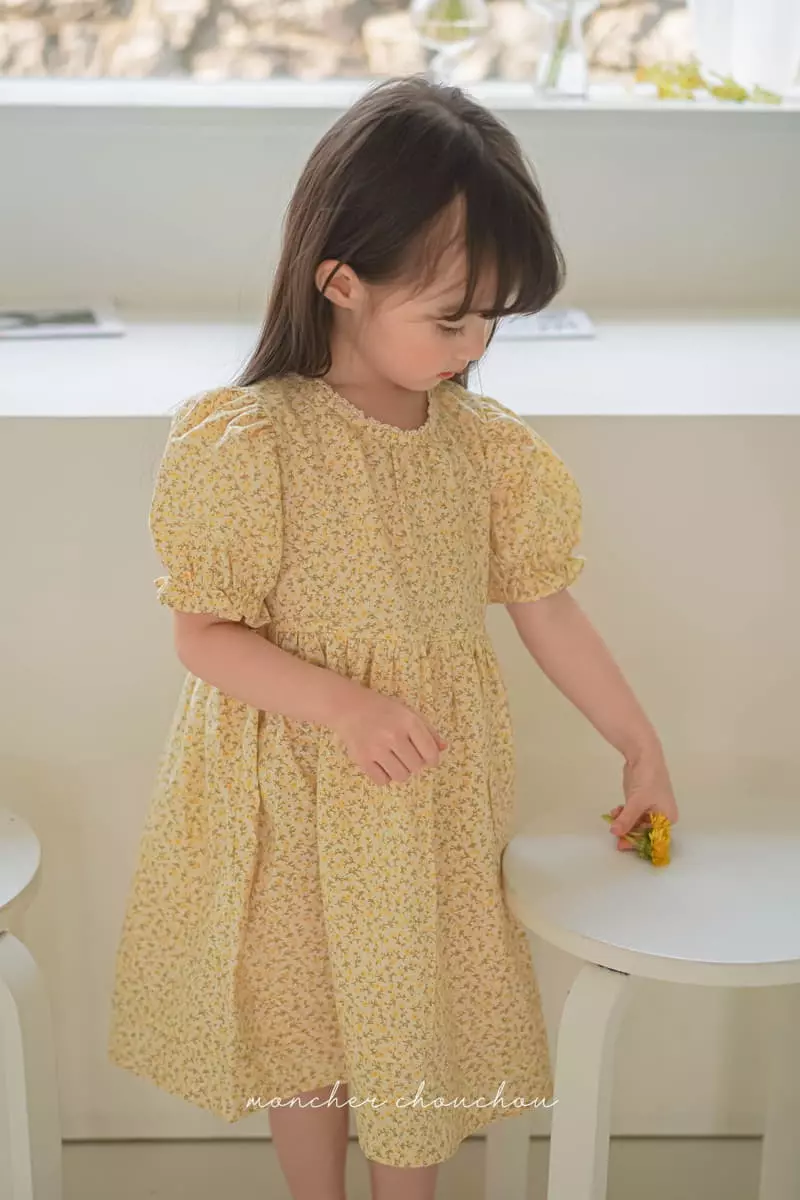Moncher Chouchou - Korean Children Fashion - #todddlerfashion - Balloon Lace One-piece - 3