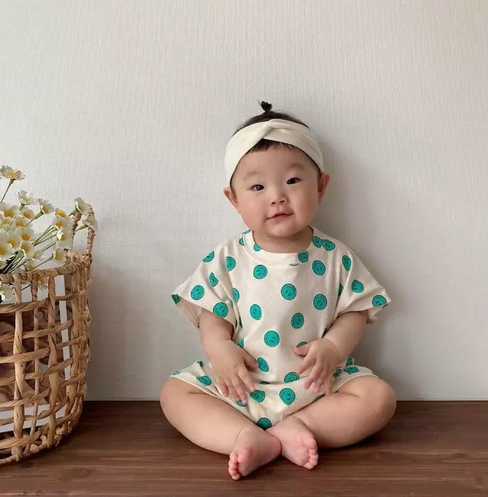Moran - Korean Baby Fashion - #babyboutique - Smile Top Bottom Set - 4