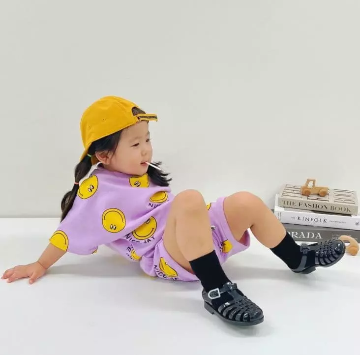 Moran - Korean Baby Fashion - #babyboutiqueclothing - Nice Smile Top Bottom Set - 4