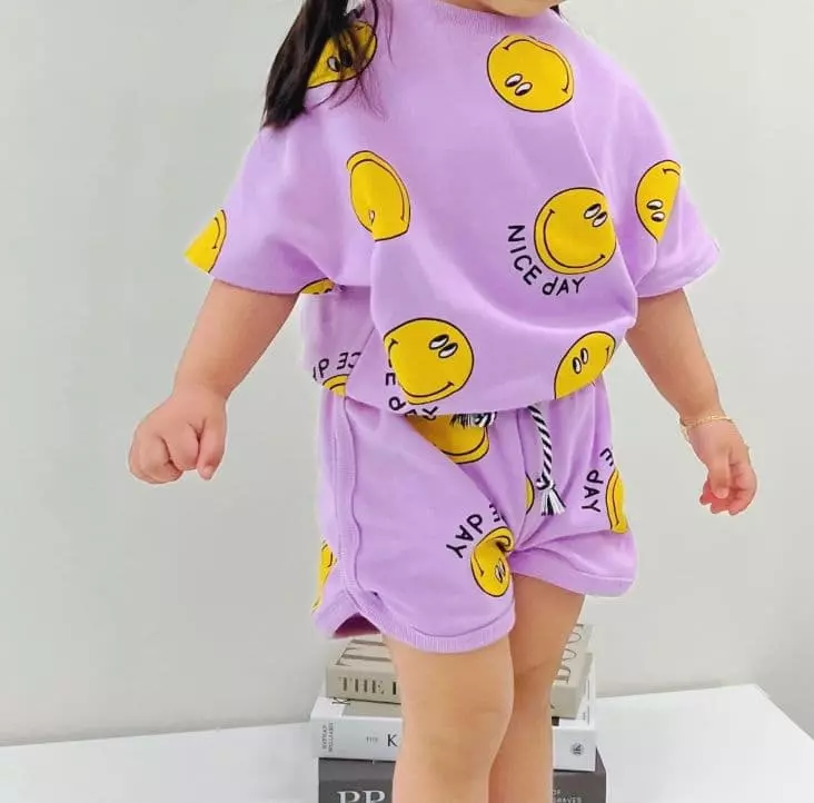 Moran - Korean Baby Fashion - #babyfashion - Nice Smile Top Bottom Set - 5