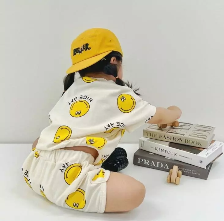 Moran - Korean Baby Fashion - #babygirlfashion - Nice Smile Top Bottom Set - 7