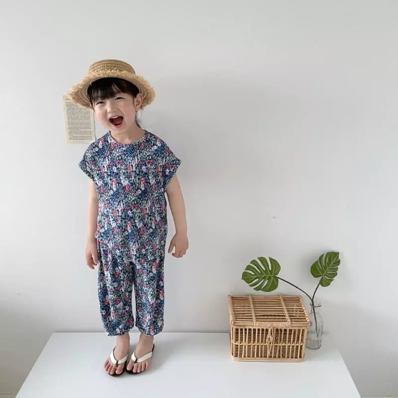 Moran - Korean Children Fashion - #minifashionista - Monblan Pleats Top Bottom Set - 4