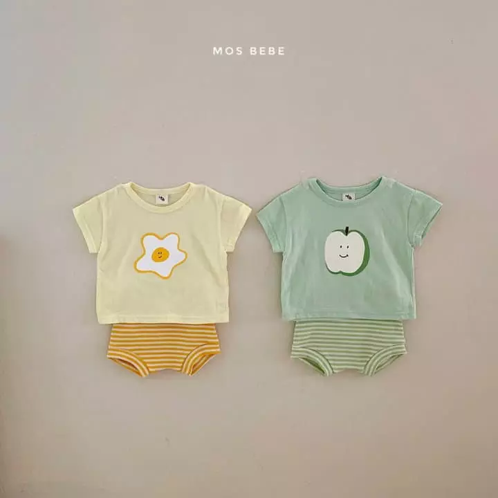 Mos Bebe - Korean Baby Fashion - #smilingbaby - Macket Top Bottom Set - 5