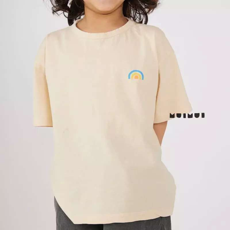 Mui Mui - Korean Children Fashion - #kidsshorts - Rainbow Tee