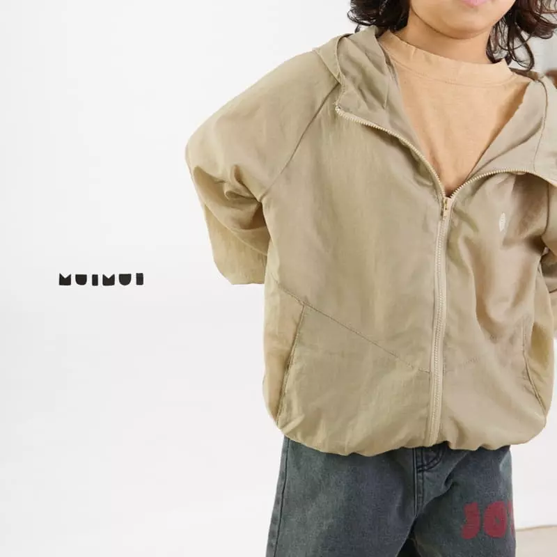 Mui Mui - Korean Children Fashion - #kidsstore - Dice Wind Runner Zip-up - 10
