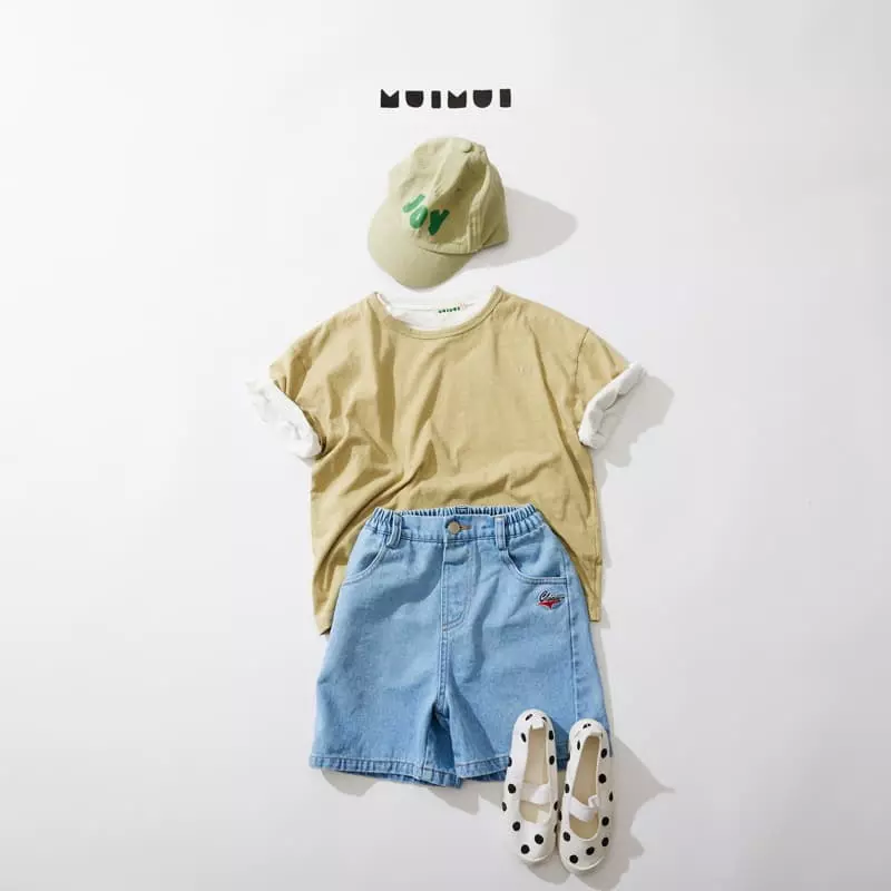 Mui Mui - Korean Children Fashion - #kidsstore - Dice Pigment Tee - 9