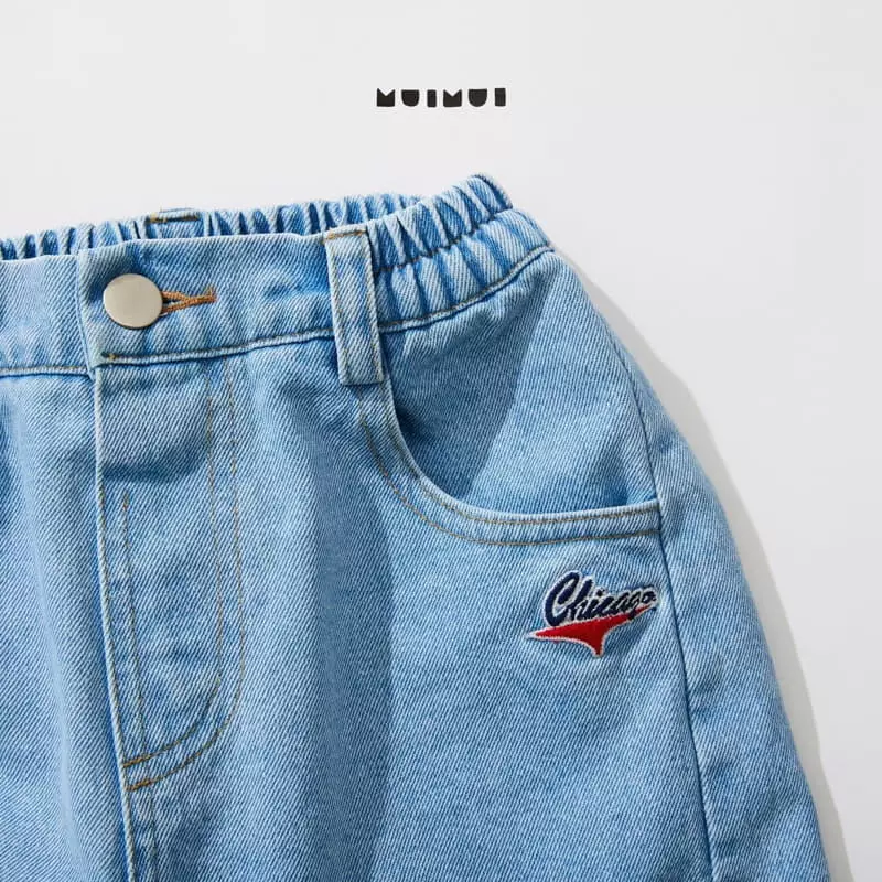 Mui Mui - Korean Children Fashion - #prettylittlegirls - Chicago Light Blue Jeans - 12