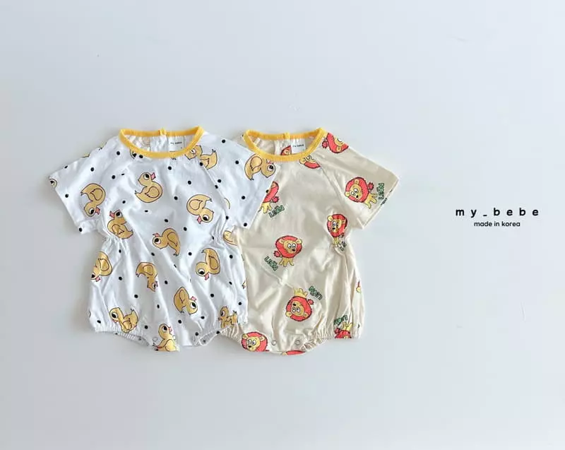 My Bebe - Korean Baby Fashion - #babyfever - Raglan Bodysuit - 2