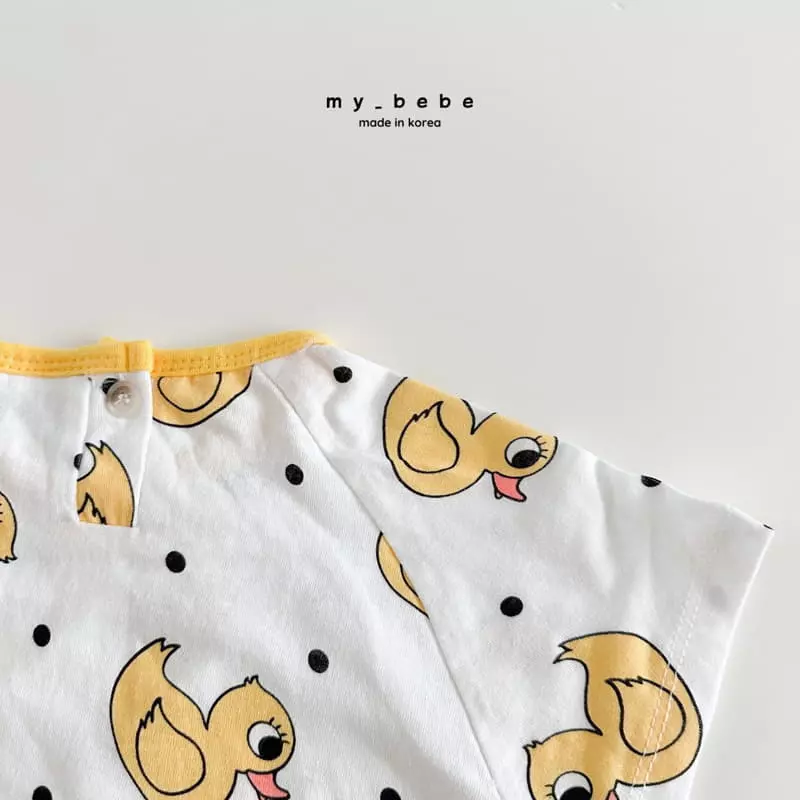 My Bebe - Korean Baby Fashion - #babyootd - Raglan Bodysuit - 6