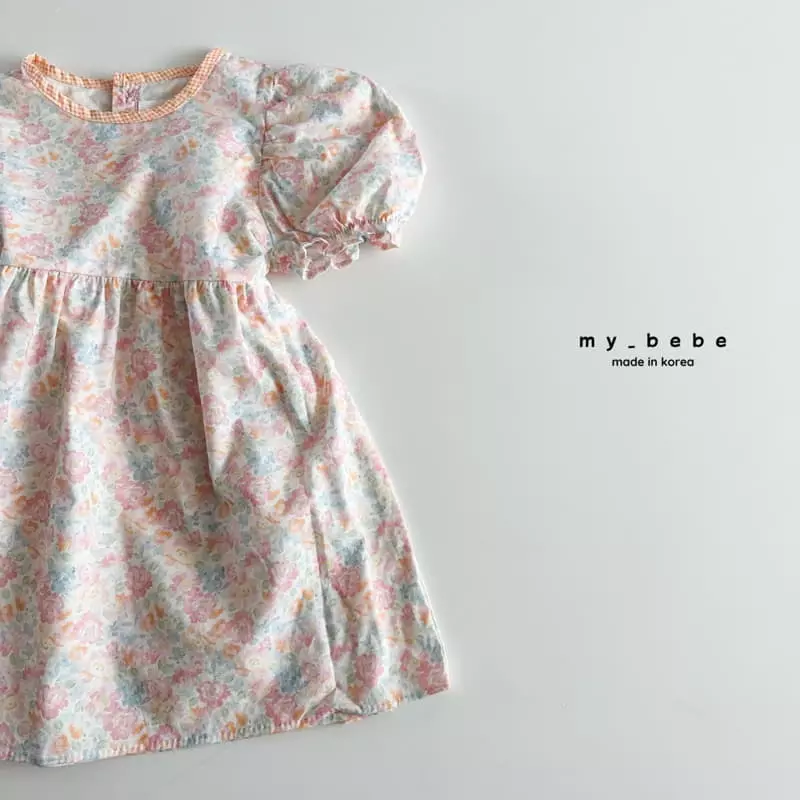 My Bebe - Korean Children Fashion - #Kfashion4kids - Summer Piping One-piece - 7