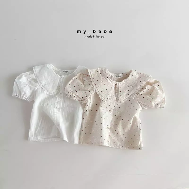 My Bebe - Korean Children Fashion - #Kfashion4kids - Collar Blouse