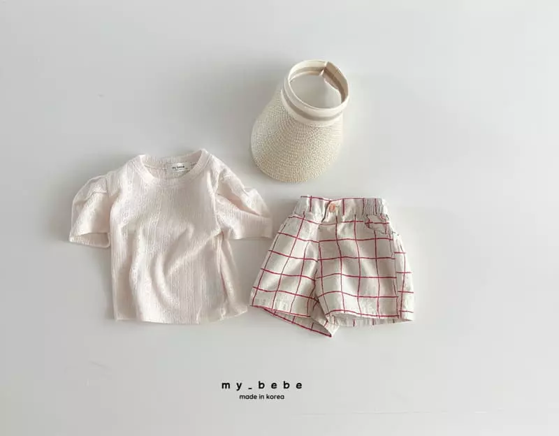 My Bebe - Korean Children Fashion - #childofig - Wrinkle Puff Tee - 5