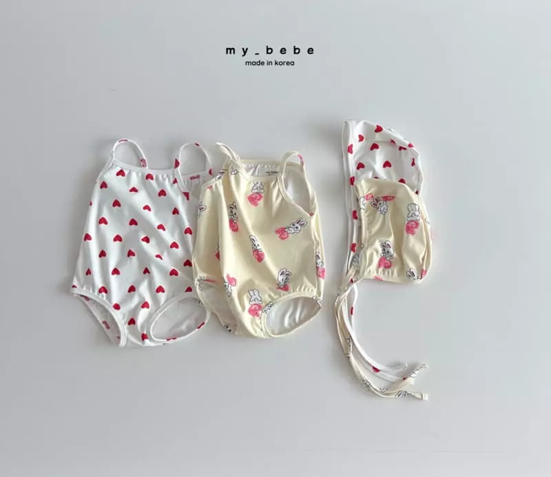 My Bebe - Korean Children Fashion - #childrensboutique - String Sleeveless Swimwear