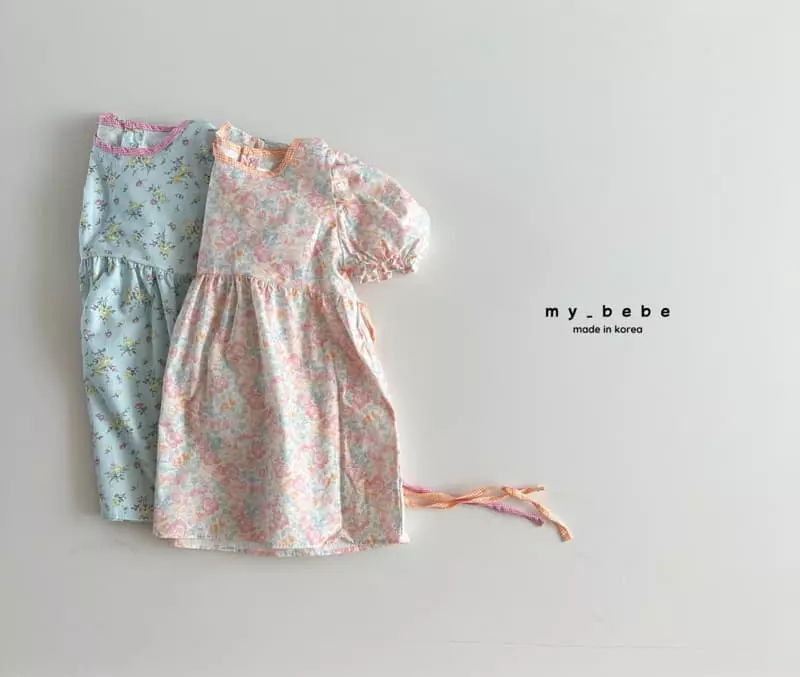 My Bebe - Korean Children Fashion - #designkidswear - Summer Piping One-piece