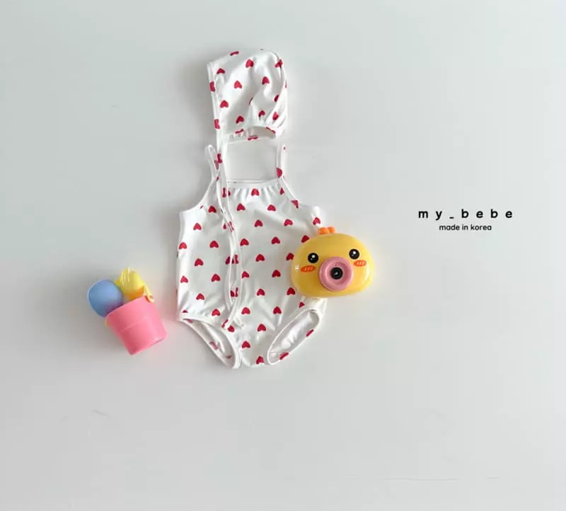 My Bebe - Korean Children Fashion - #kidsstore - String Sleeveless Swimwear - 6