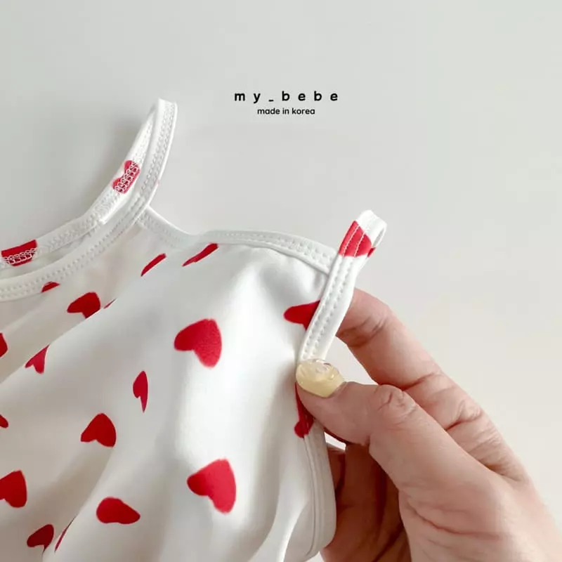My Bebe - Korean Children Fashion - #littlefashionista - String Sleeveless Swimwear - 9