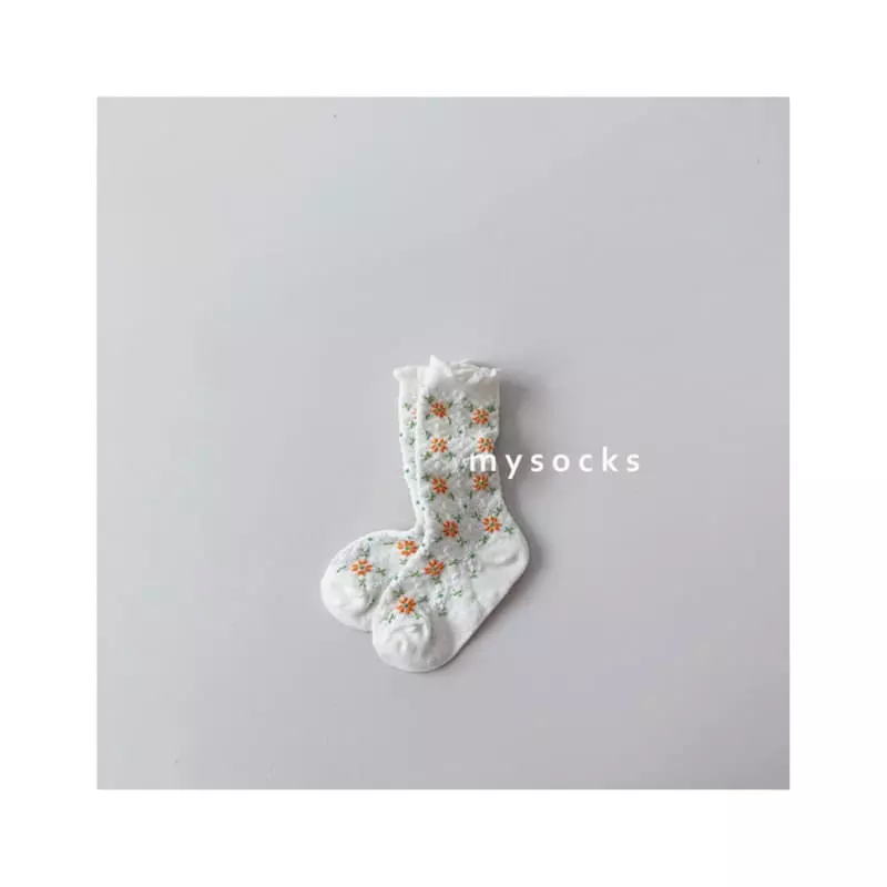 My Socks - Korean Children Fashion - #kidsstore - Flower Store Socks Set - 4