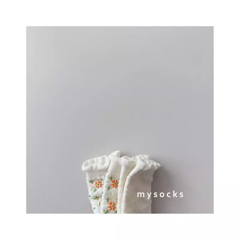 My Socks - Korean Children Fashion - #littlefashionista - Flower Store Socks Set - 6