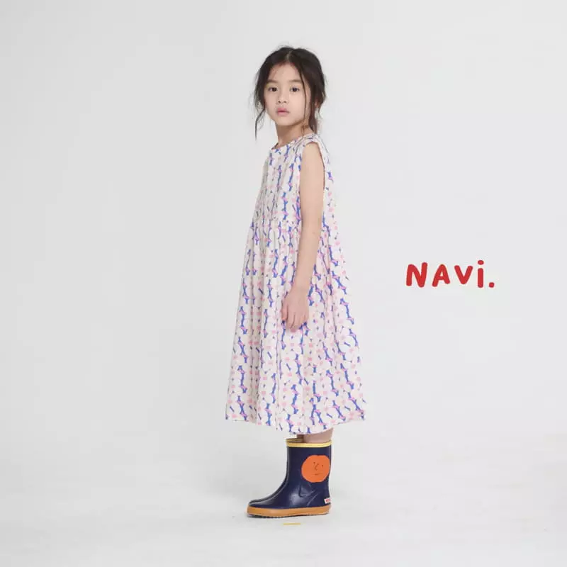 Navi - Korean Children Fashion - #discoveringself - Flower One-piece - 2