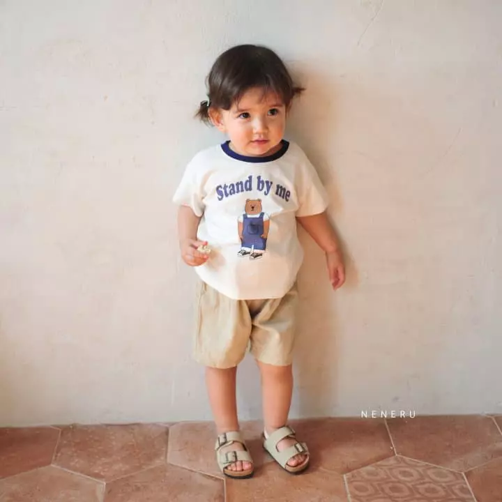 Neneru - Korean Baby Fashion - #babyclothing - Bebe Stand Bear Tee - 3