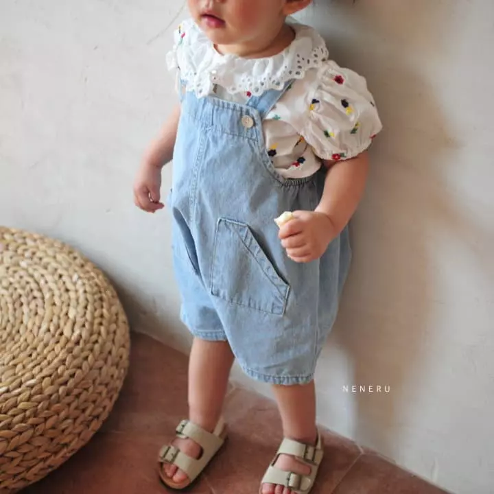 Neneru - Korean Baby Fashion - #babyfashion - Bebe Dalgona Dungarees - 7