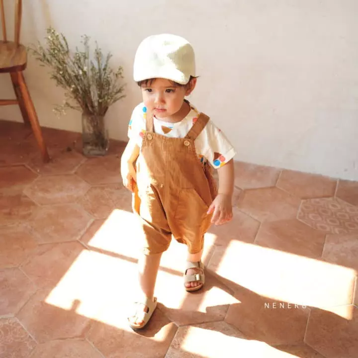 Neneru - Korean Baby Fashion - #babygirlfashion - Bebe Dalgona Dungarees - 9