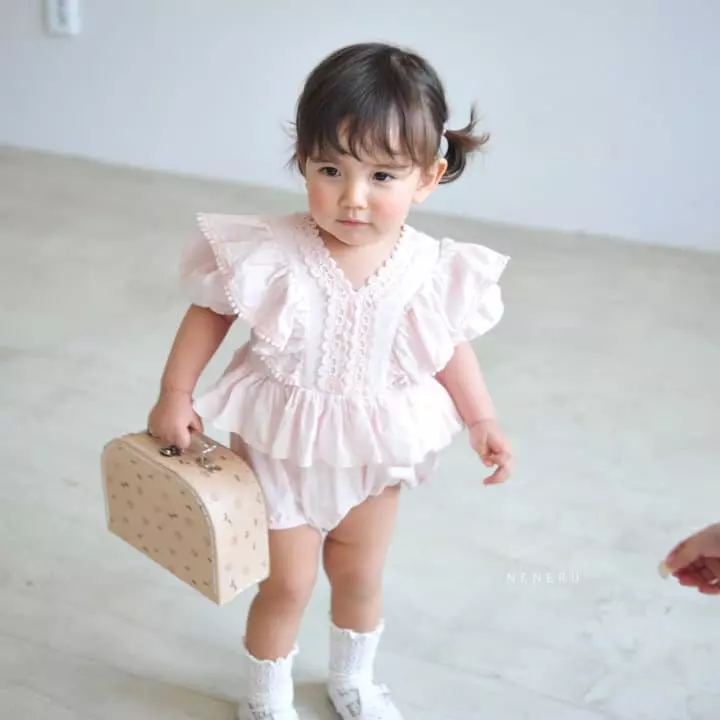 Neneru - Korean Baby Fashion - #babyfever - Bebe Monshell Bodysuit - 4
