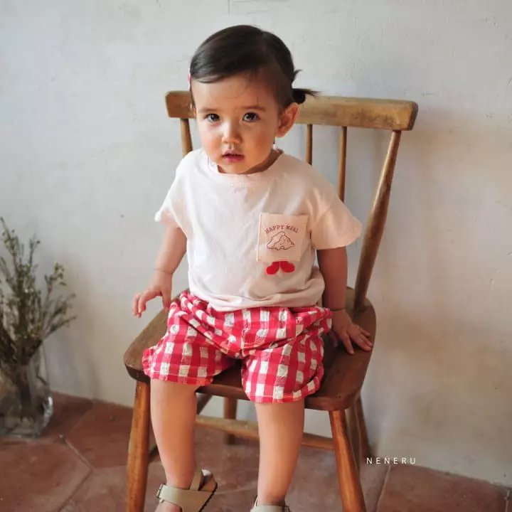 Neneru - Korean Baby Fashion - #babyootd - Bebe Coco Check Pants - 11