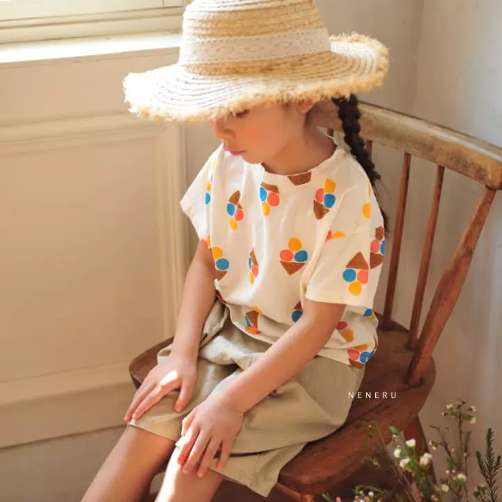 Neneru - Korean Baby Fashion - #babyootd - Bebe Bono Ice Cream Tee - 3
