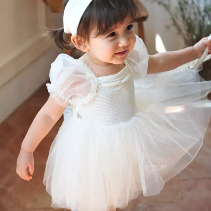 Neneru - Korean Baby Fashion - #babyootd - Bebe Ballet Bodysuit Leggings Hairband Set - 8