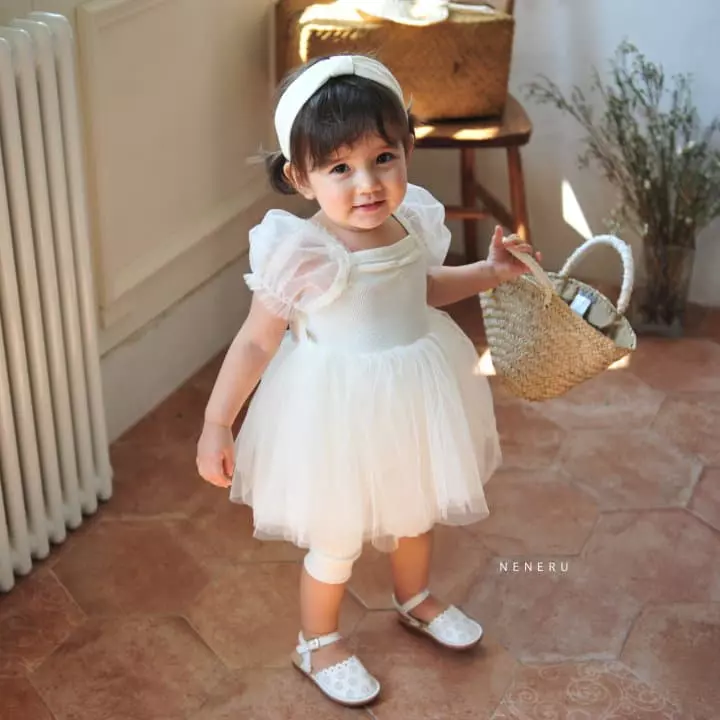 Neneru - Korean Baby Fashion - #babyoutfit - Bebe Ballet Bodysuit Leggings Hairband Set - 9