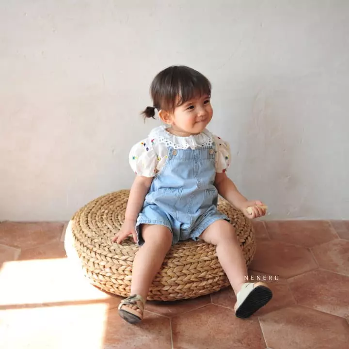 Neneru - Korean Baby Fashion - #onlinebabyboutique - Bebe Dalgona Dungarees