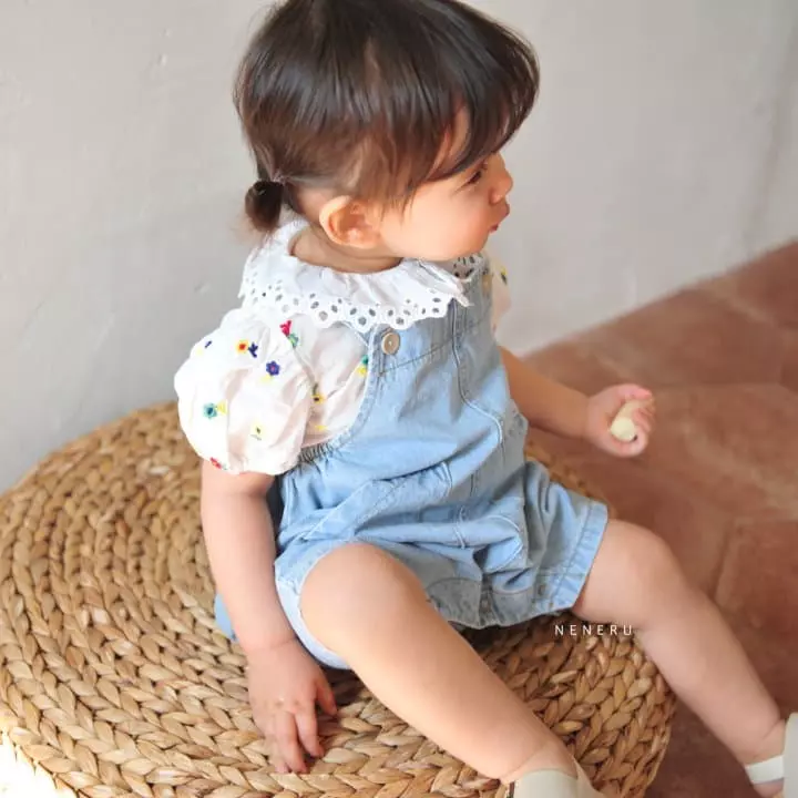 Neneru - Korean Baby Fashion - #onlinebabyshop - Bebe Dalgona Dungarees - 2