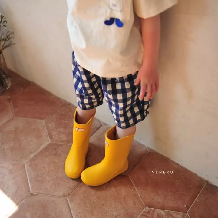 Neneru - Korean Baby Fashion - #onlinebabyshop - Bebe Coco Check Pants